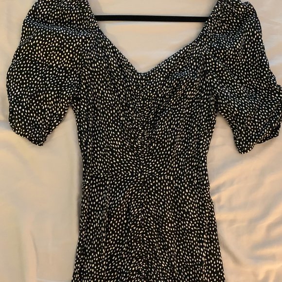 Nordstrom Dot Print Front Slit Dress - Picture 5 of 5